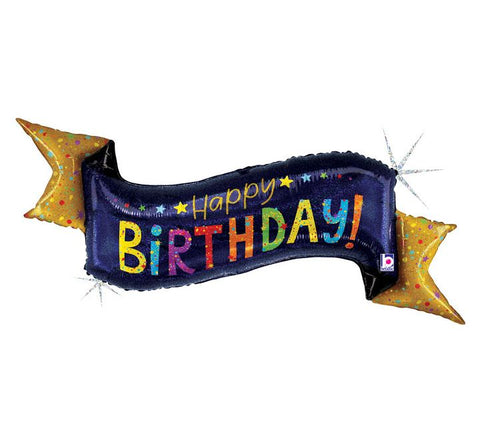 Happy Birthday Banner Foil Balloon