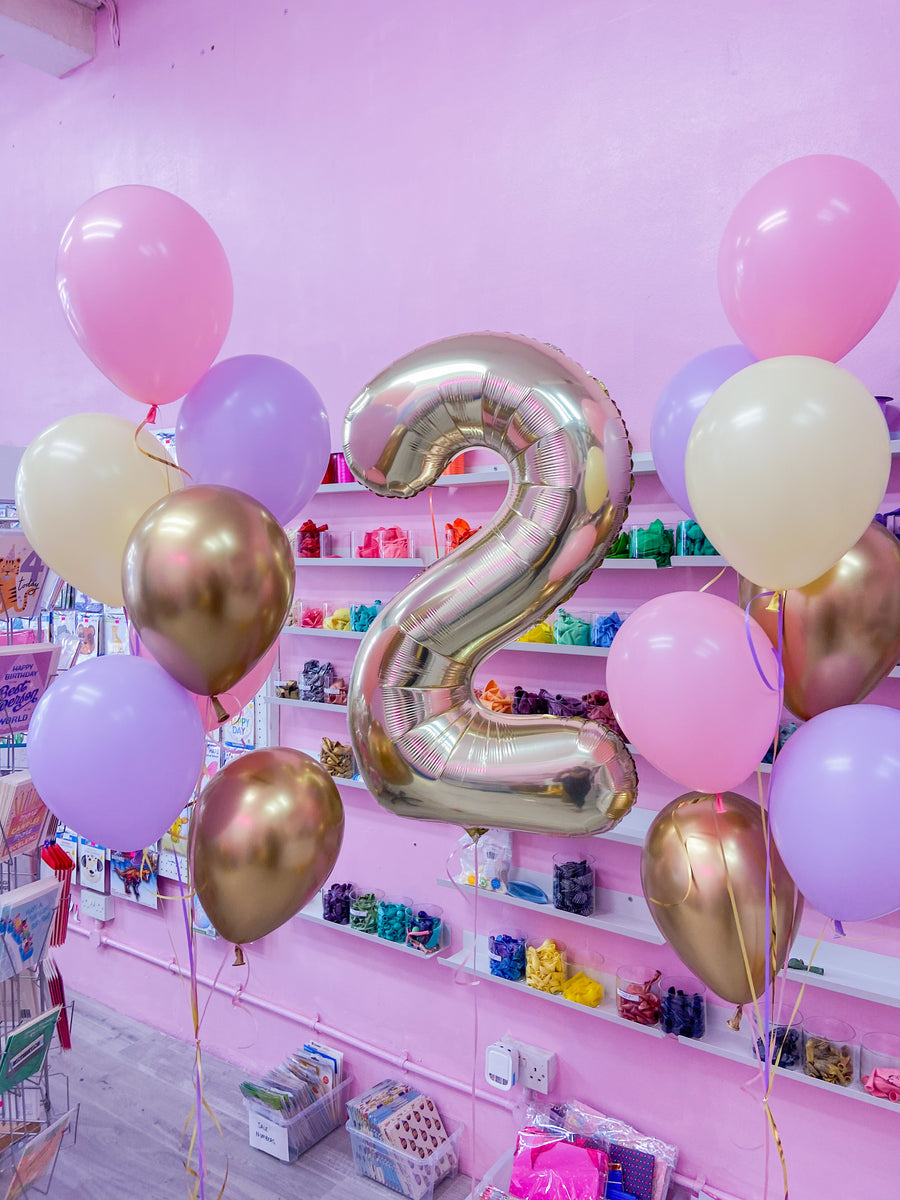 Latex & Foil Combo Helium Balloon Package Party Crashers London