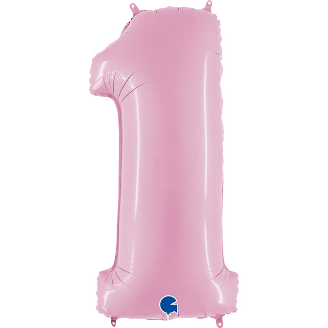 SALE Pastel Pink Number 1 Balloon (Extra Large 40 inch)