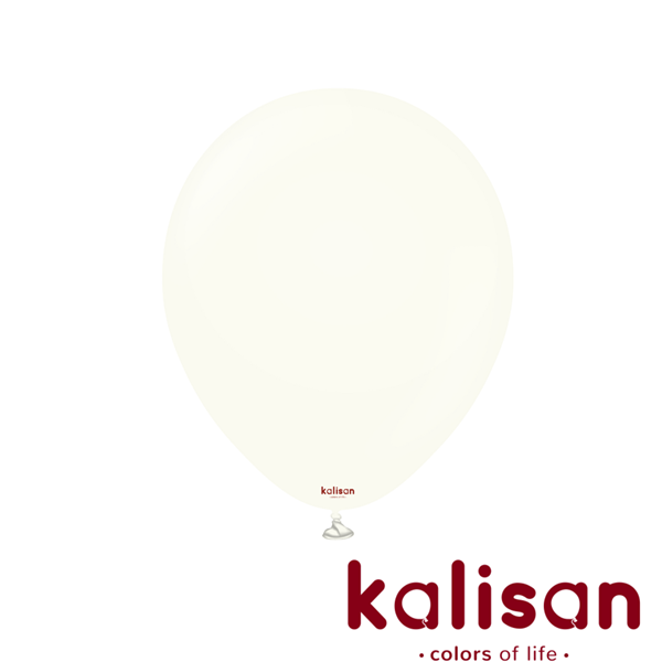 Retro White (Cream) Latex Balloon