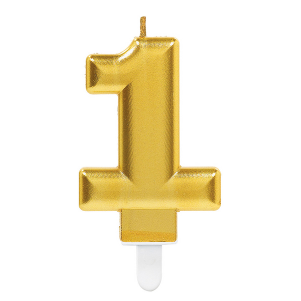 Gold Number Candle (Choose Your Numbers)