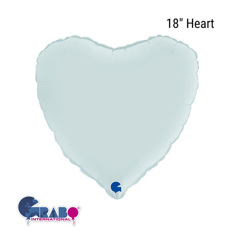 Satin Blue Heart Balloon