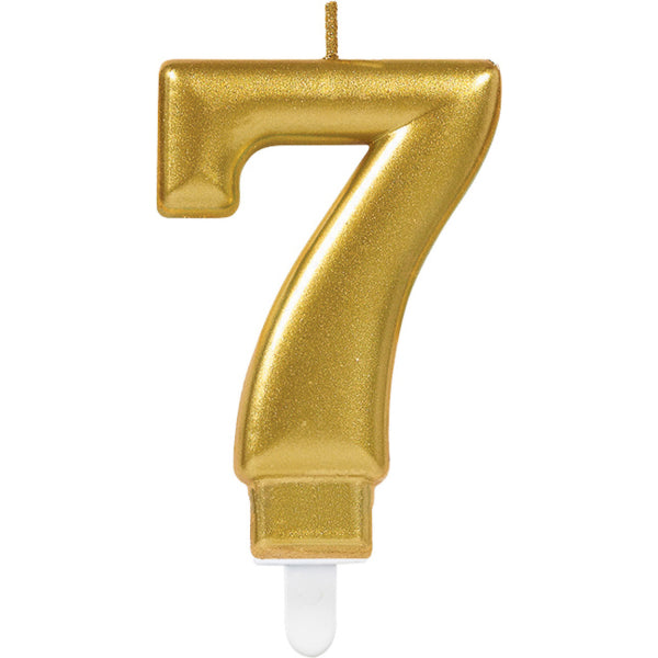 Gold Number Candle (Choose Your Numbers)