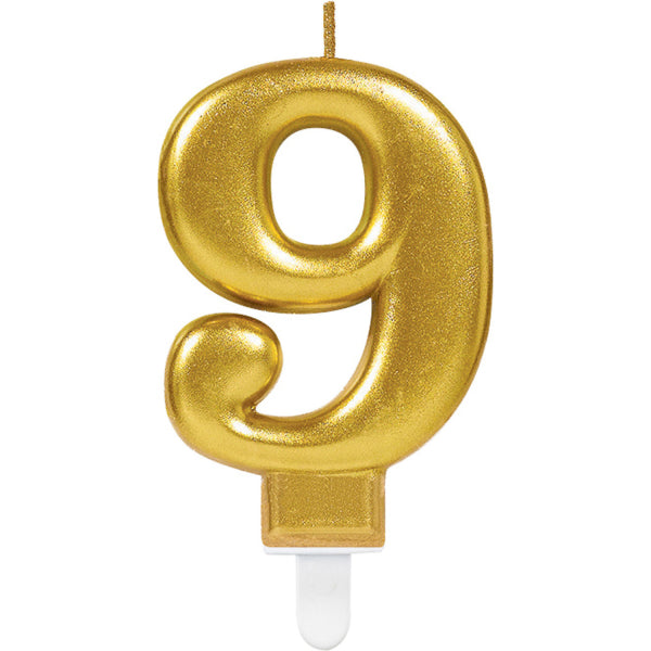 Gold Number Candle (Choose Your Numbers)