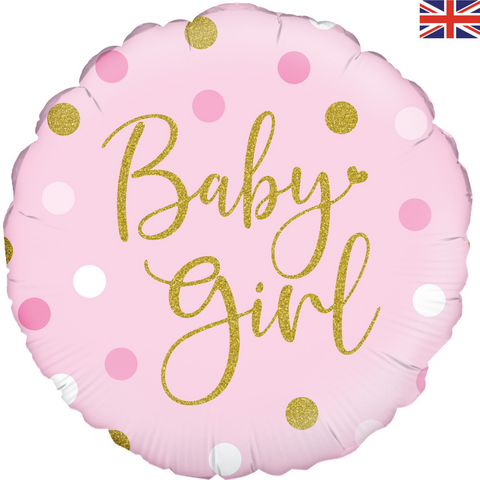 Baby Girl Polka Dot Balloon