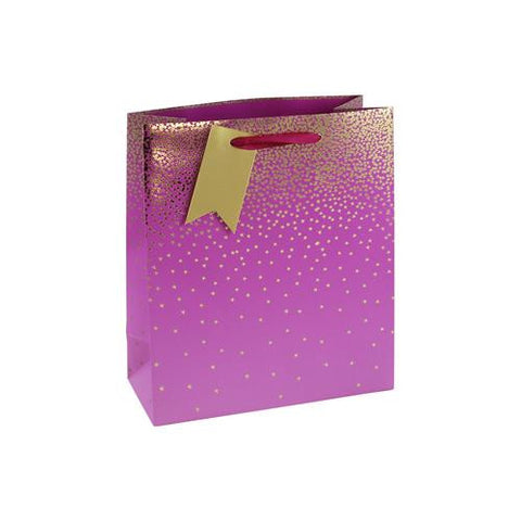 Hot Pink & Gold Gift Bag