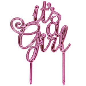 'It's A Girl' Pink Cake Topper