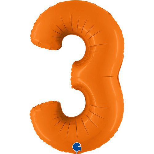 Orange XL Number Balloons