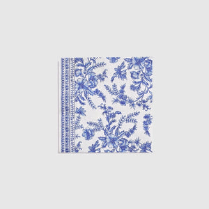 Blue Toile Cocktail Napkins (25 Pack)