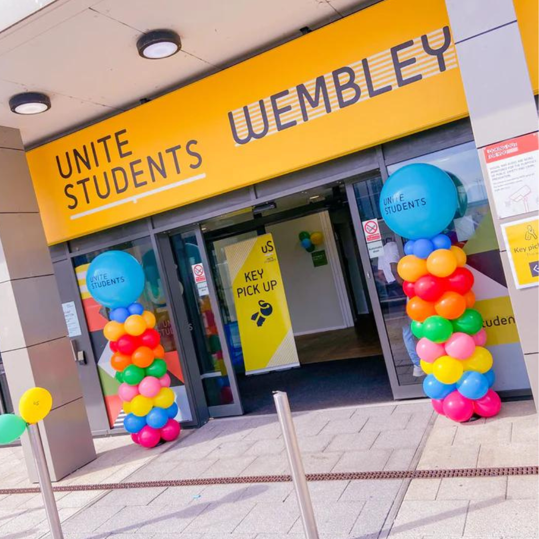 Personalised Rainbow Balloon Column (2metres)