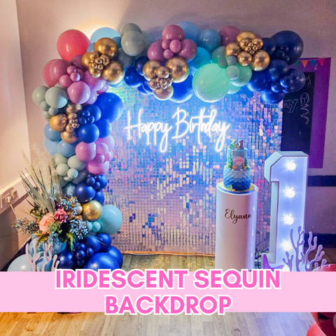 IRIDESCENT SEQUIN BACKDROP HIRE - PLEASE EMAIL TO HIRE