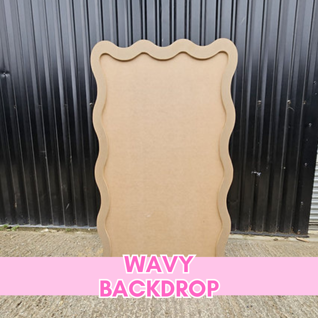 WAVY BACKDROP HIRE - PLEASE EMAIL TO HIRE