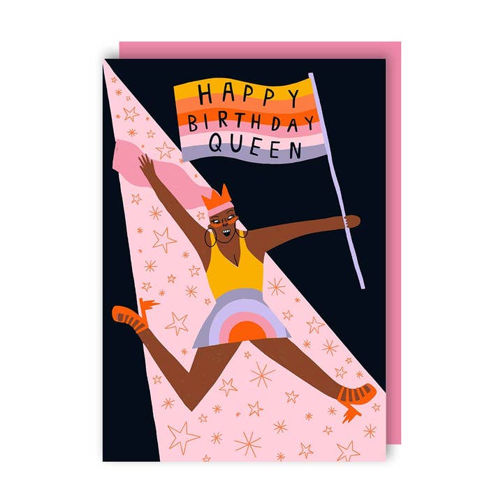 Happy Birthday Queen Birthday Card LGBTQ+
