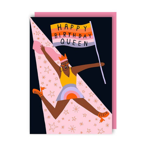 Happy Birthday Queen Birthday Card LGBTQ+