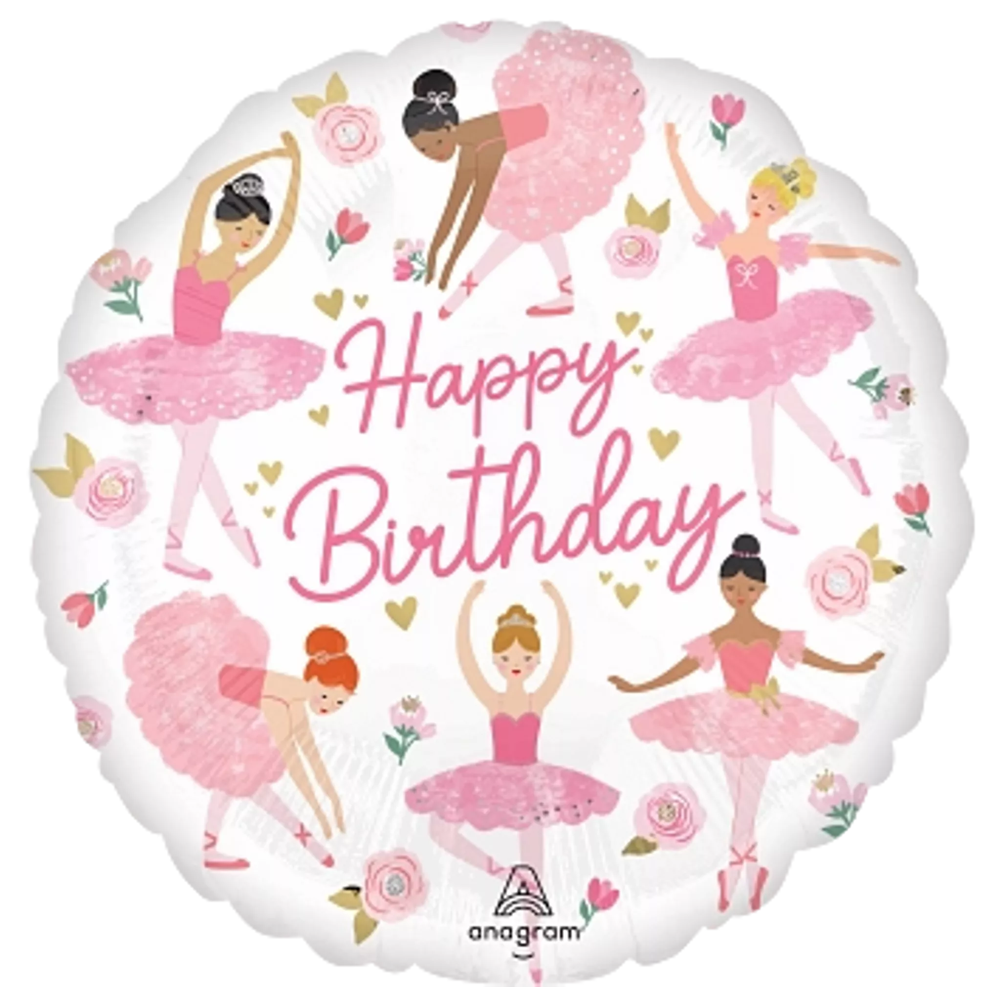 Happy Birthday Ballerina Balloon