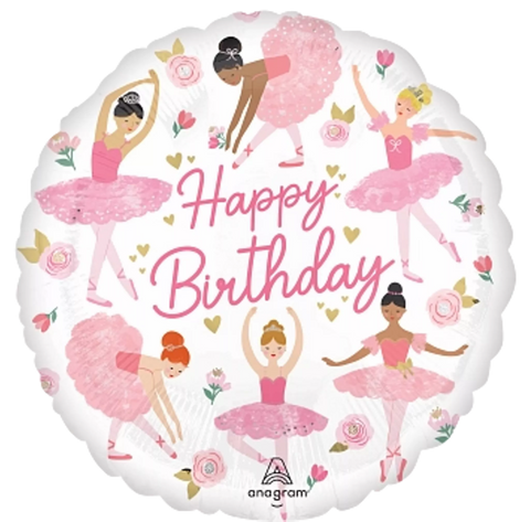 Happy Birthday Ballerina Balloon