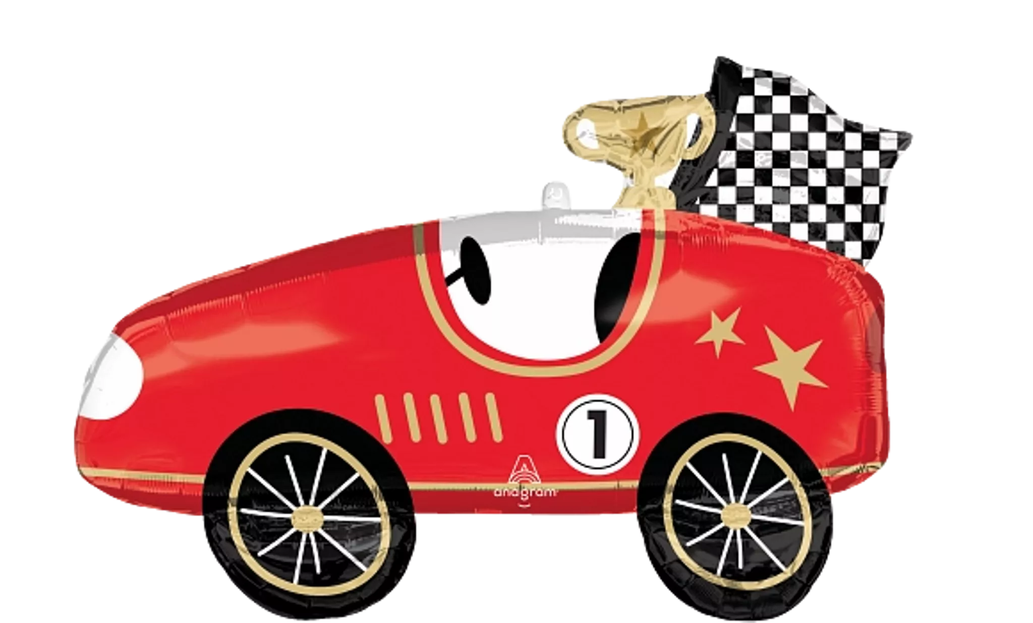 Red Race Car Balloon