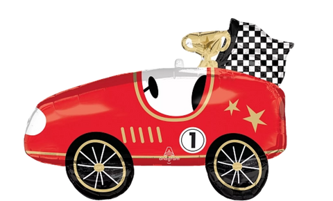 Red Race Car Balloon