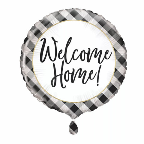 Welcome Home Gingham Balloon