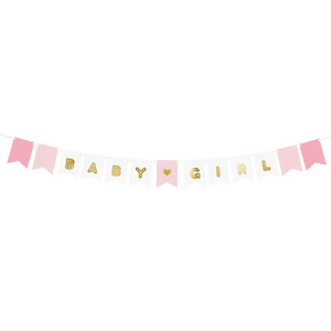 Baby Girl Flag Banner