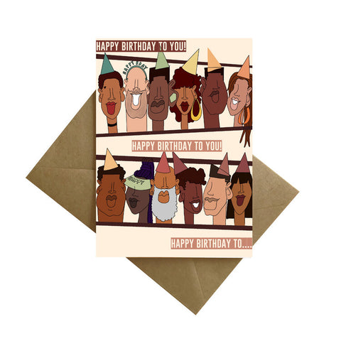 The Colourful Melanin Birthday Card