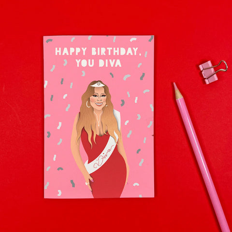 Mariah Carey Diva Birthday Card