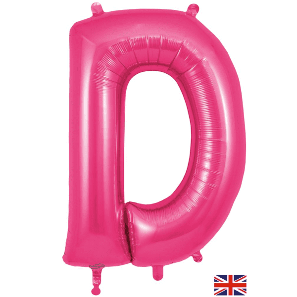 Hot Pink Letter Helium Balloons | Party Crashers London Ltd