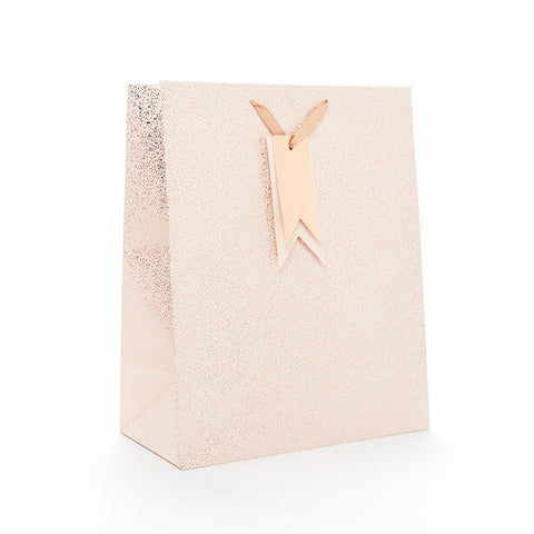 Speckle Rose Gold & Blush Gift Bag