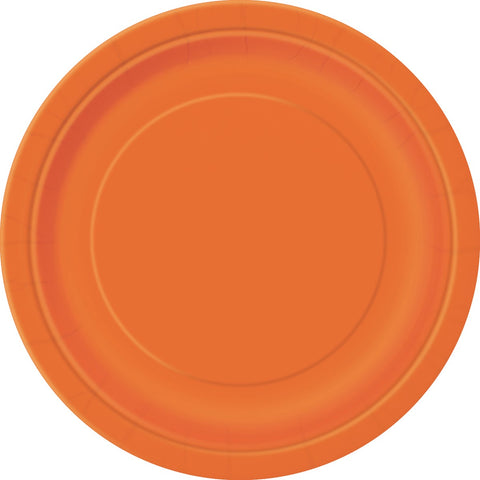 Orange Paper Plates