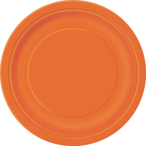 Orange Paper Plates