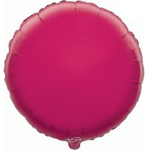 Fuchsia Round Foil Balloon