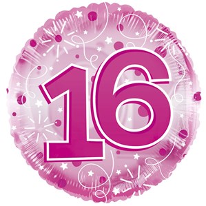16th Birthday Clear Balloon