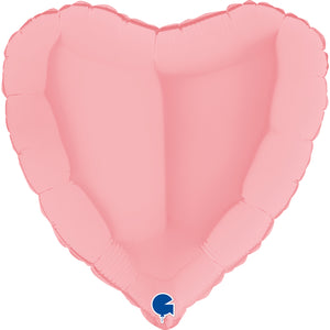 Matte Pink Heart Balloon