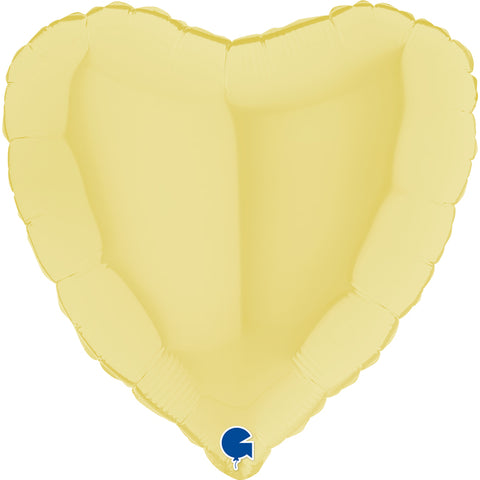 Matte Yellow Heart Balloon