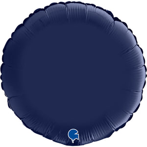 Navy Blue Round Foil Balloon