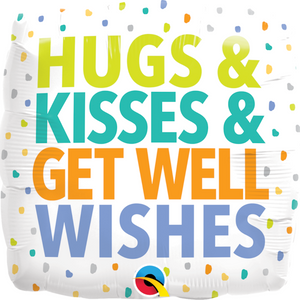 Hugs & Kisses Get Well Balloon