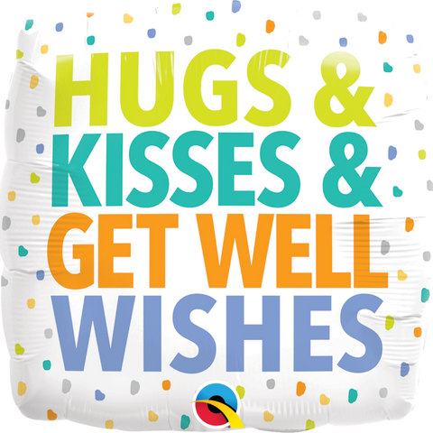 Hugs & Kisses Get Well Balloon