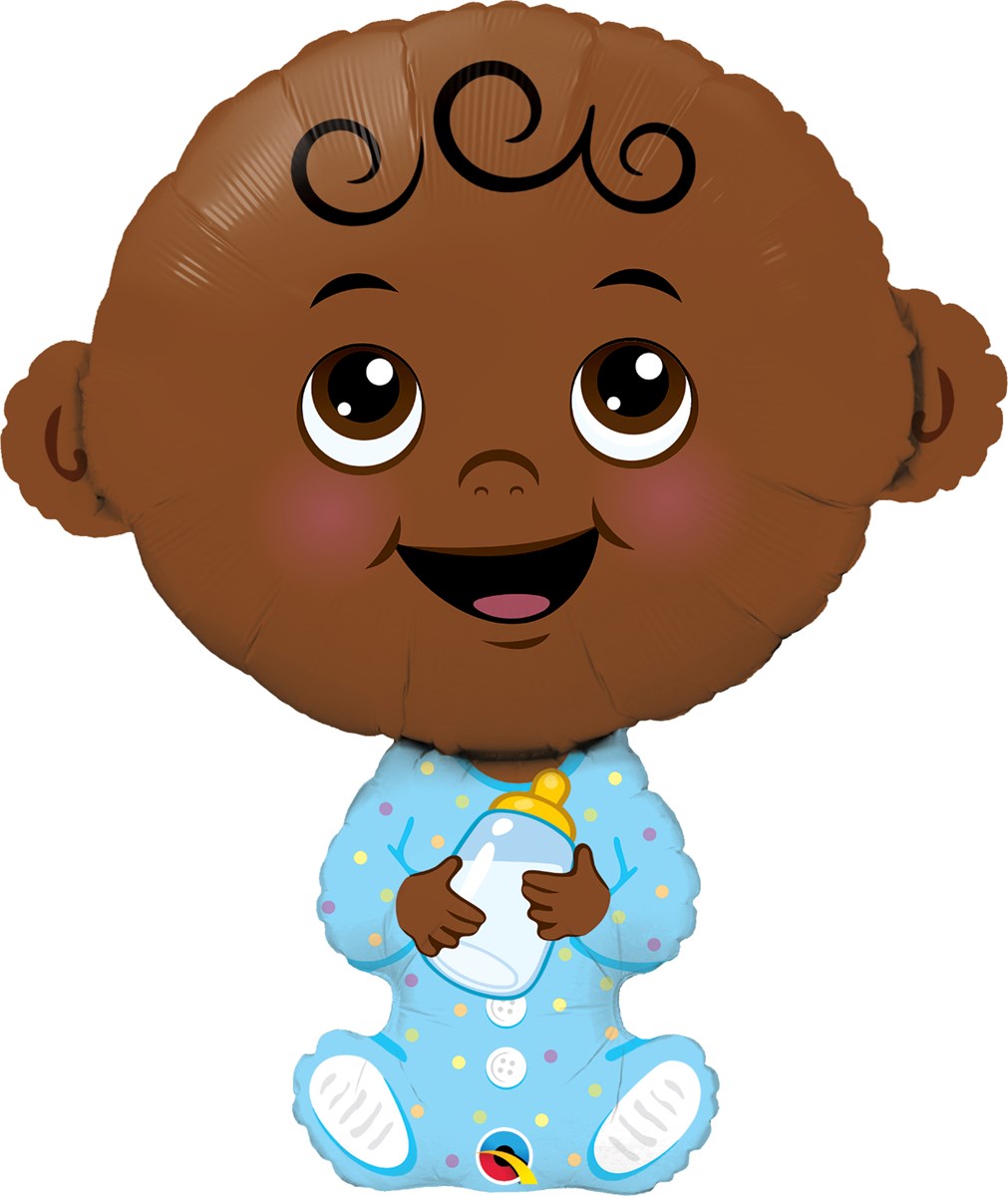 Black Baby Boy Balloon