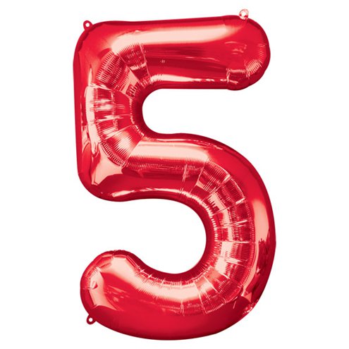 Red Number Balloons