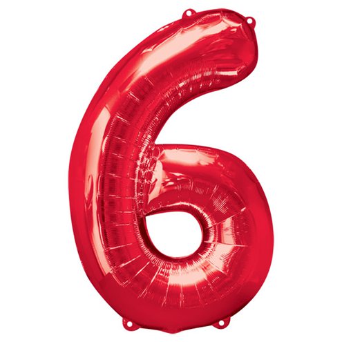 Red Number Balloons