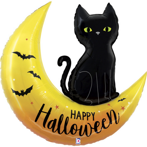 Happy Halloween Cat Balloon