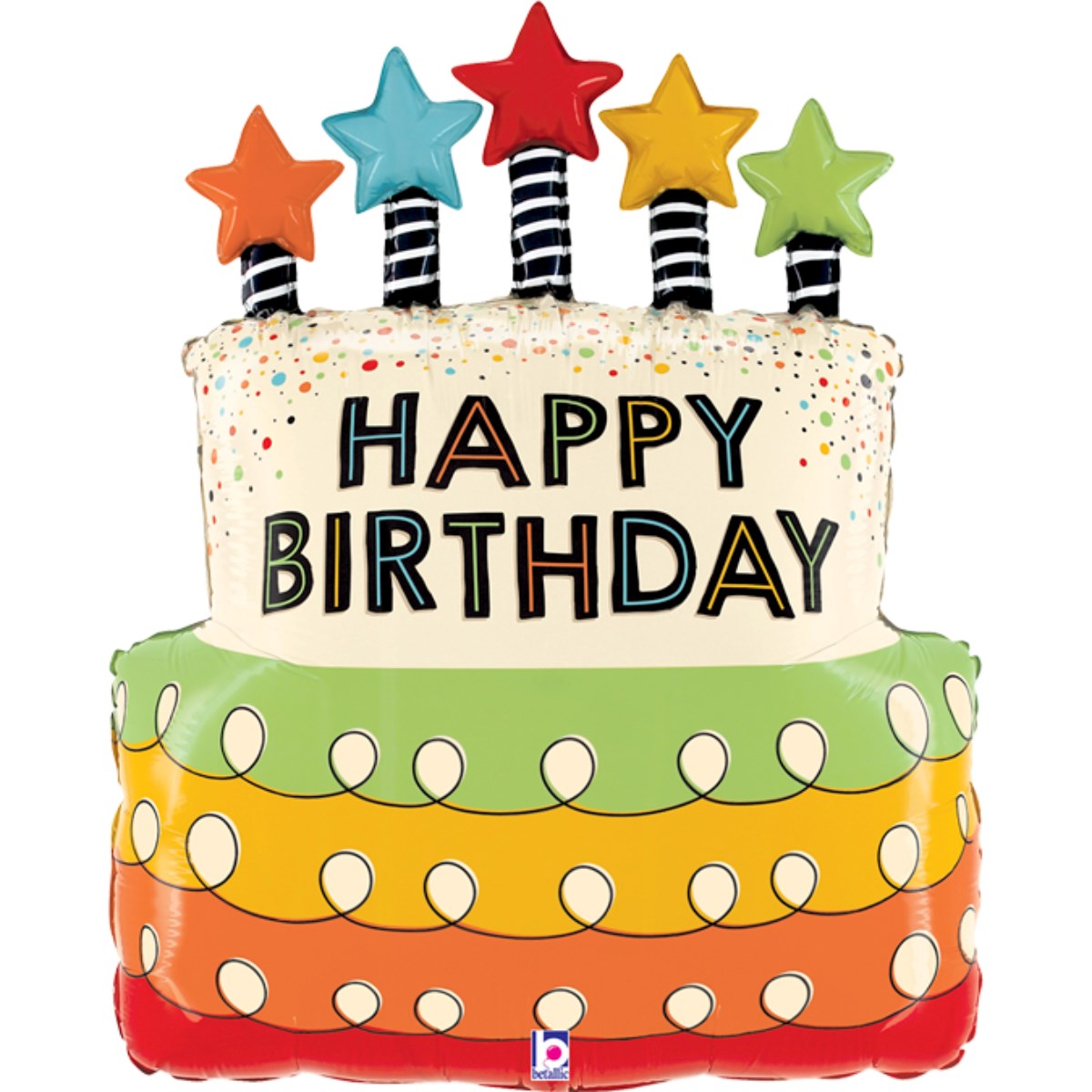 Happy Birthday Cake Balloon