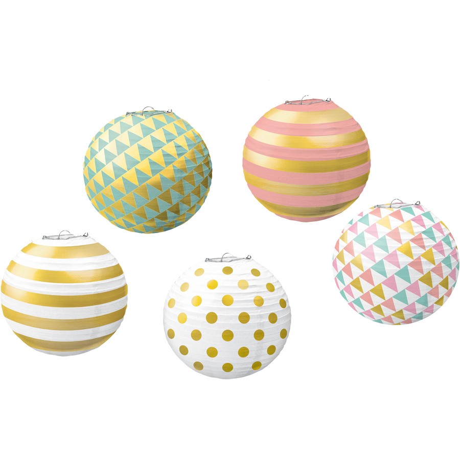 Pastel Lanterns (5 Pack)