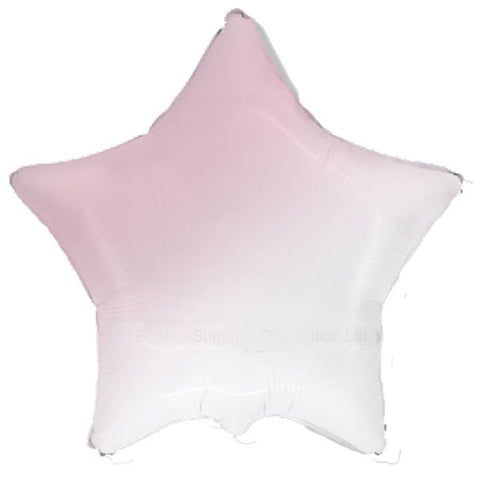 Pastel Ombre Baby Pink Star Balloon