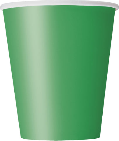 Emerald Green Paper Cups