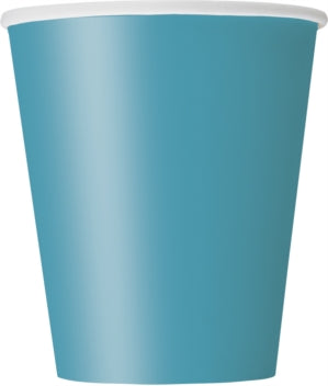 Caribbean Teal Paper Cups