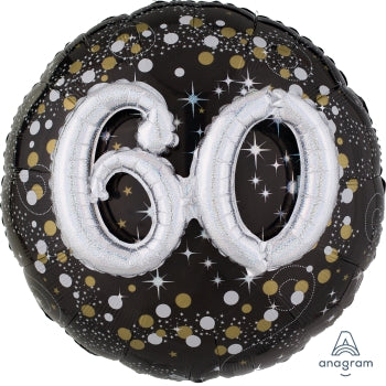 60th Birthday 3D Foil Balloon