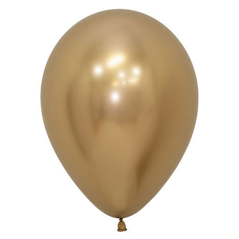 Chrome Gold Latex Balloon