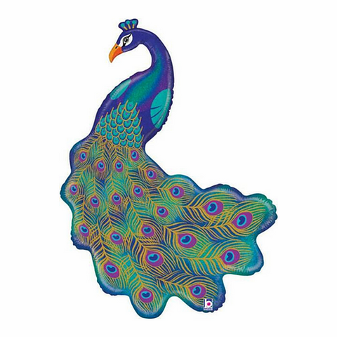 Glitter Peacock Balloon