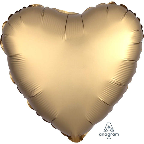 Satin Gold Heart Balloon